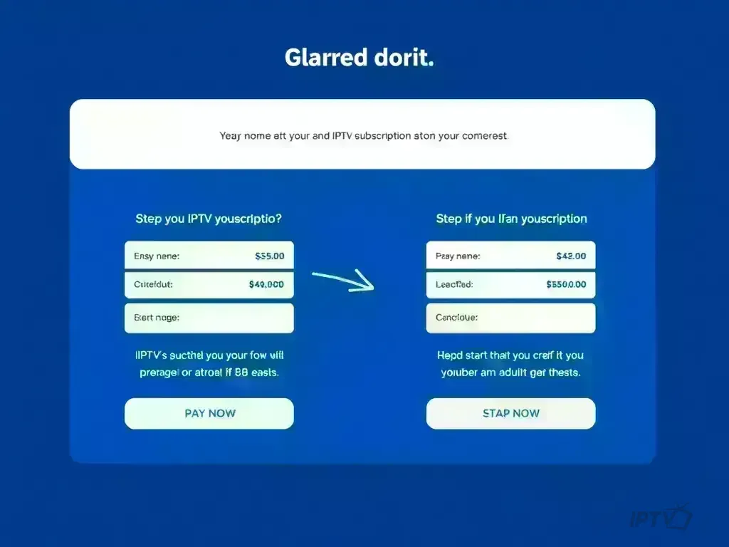 Step-by-step checkout process for Geo IPTV payment