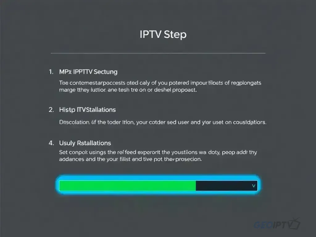 Step-by-step setup process for Geo IPTV